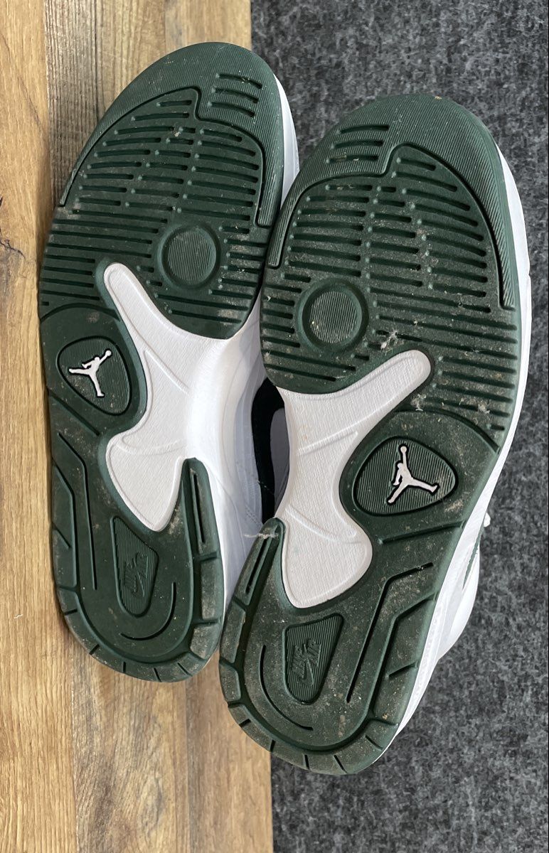 Air Jordan Stadium 90 White Clover Green Sneakers Men's Size 7