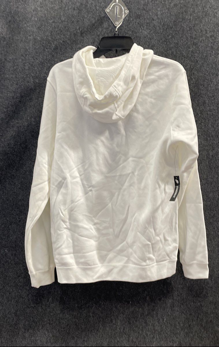 Nike Men's White Graphic Logo Pullover Fleece Hoodie AJ6352-100 NWT Sz M