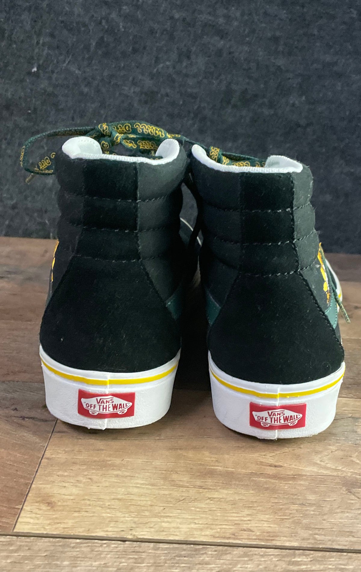 Vans Sk8-Hi ComfyCush Sunflower Black Green High Top Sneakers Size Men's 9.5