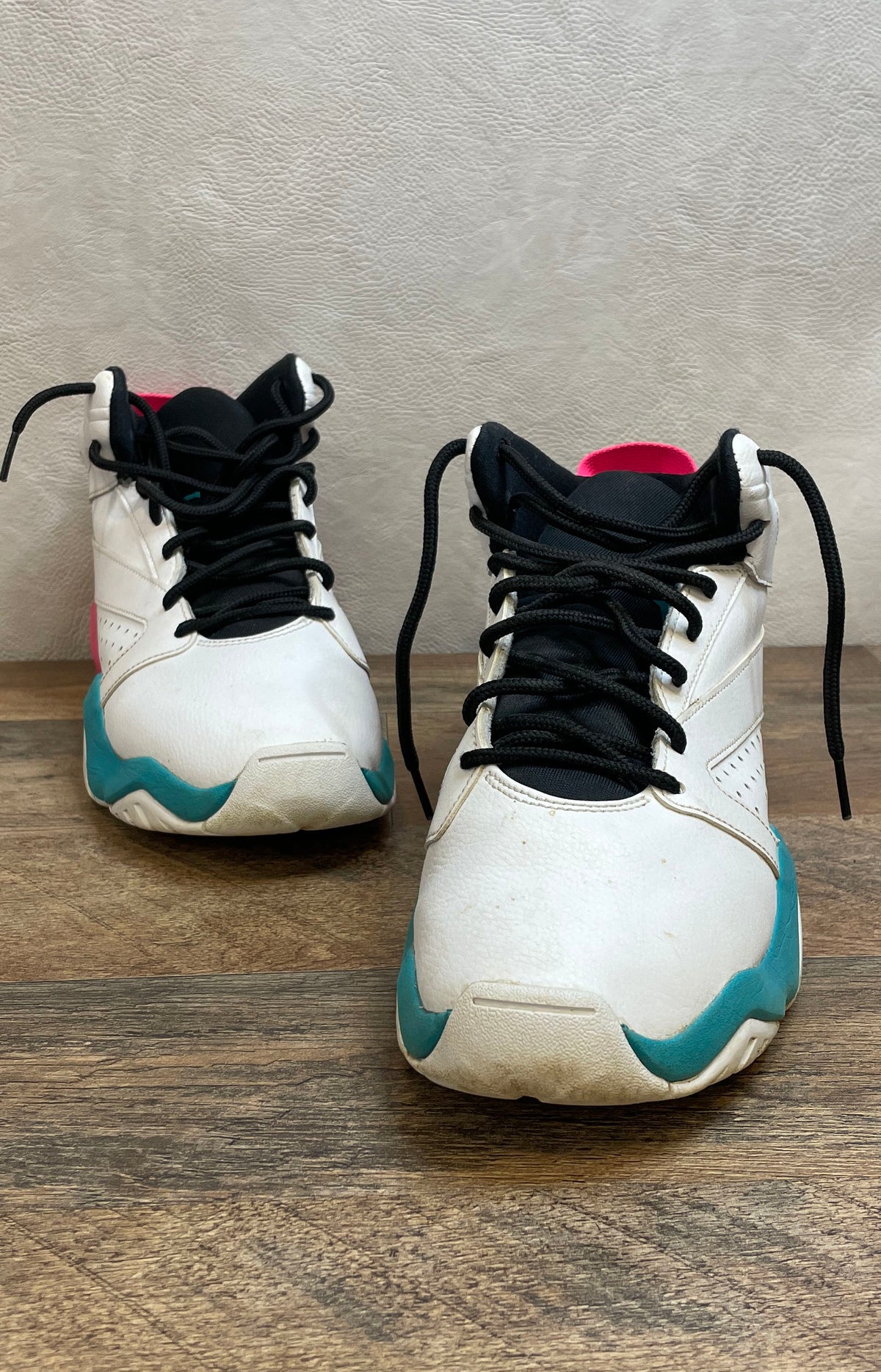 Jordan Lift Off South Beach White Pink Green Basketball Shoes Size 8