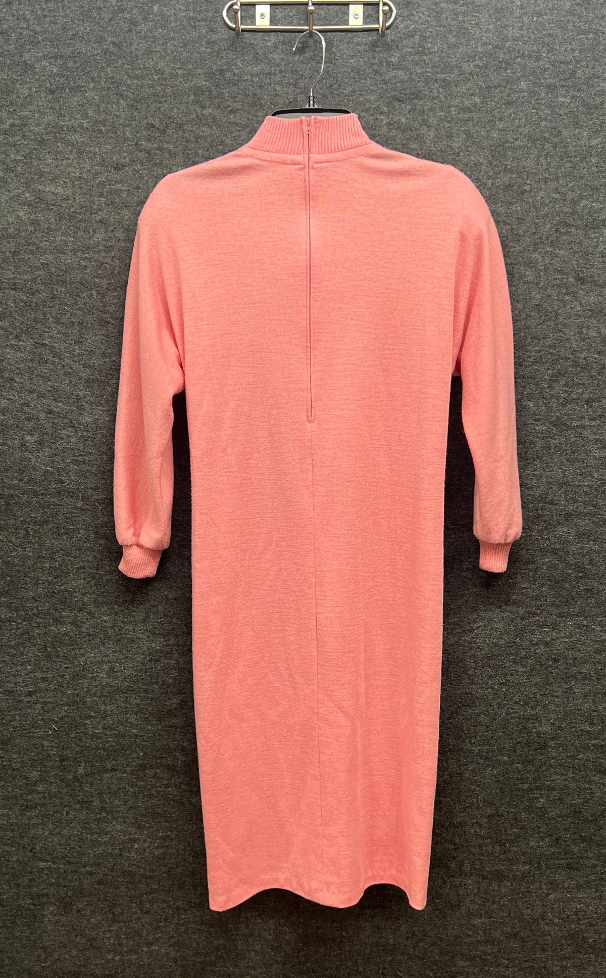Henry Lee Women's Vintage 80s Pink Mock Neck Maxi Dress Petites Size 10