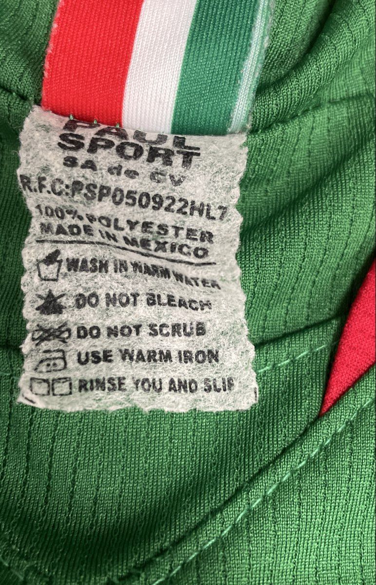 Vintage 90s Paul Sport Men's Mexico National Team Soccer Jersey Green