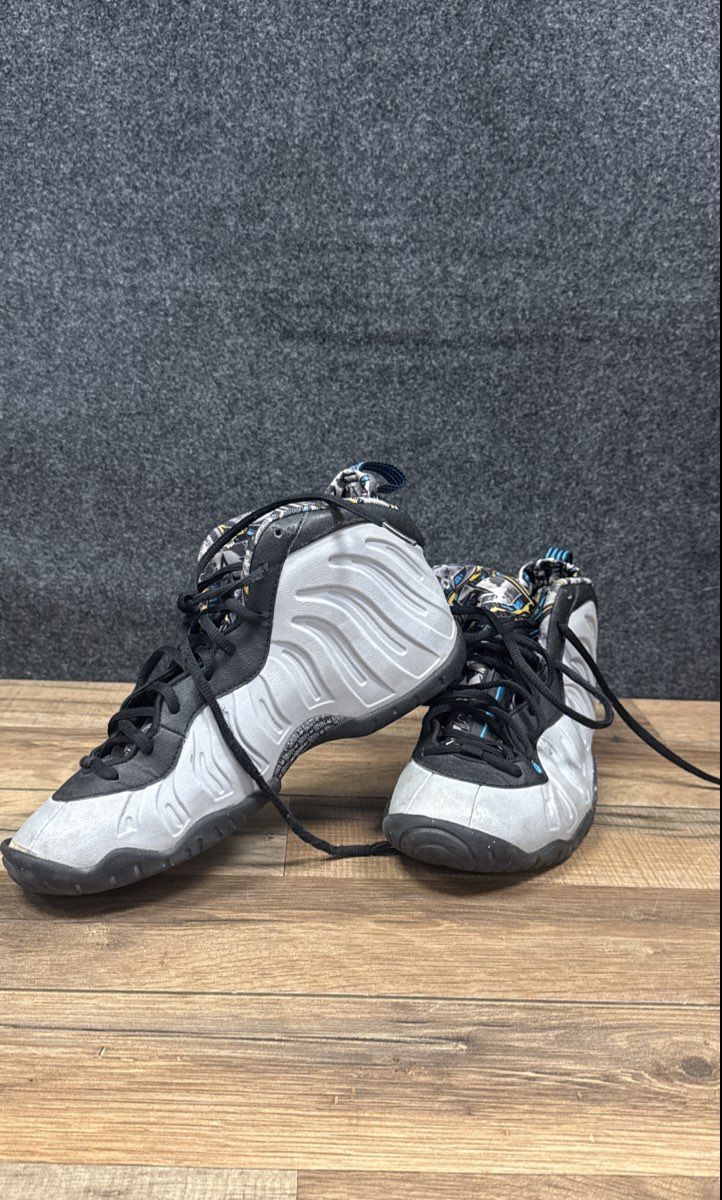 Nike Little Posite One Graffiti 644791-009 Kids Basketball Shoes Size 6Y