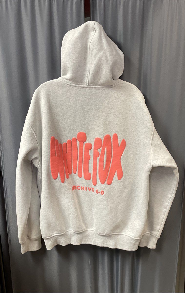White Fox Women's Archive 6.0 Gray Heather Pullover Hoodie Sz M/L