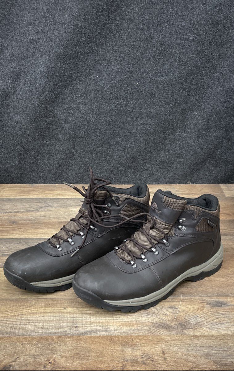Ozark Trail Country Trail Dark Brown Leather Men's Hiking Boots Size 13
