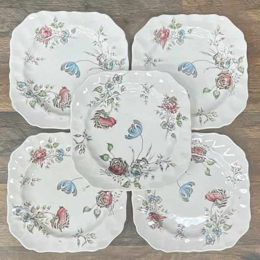 (5) Johnson Brothers "Day in June" Plates