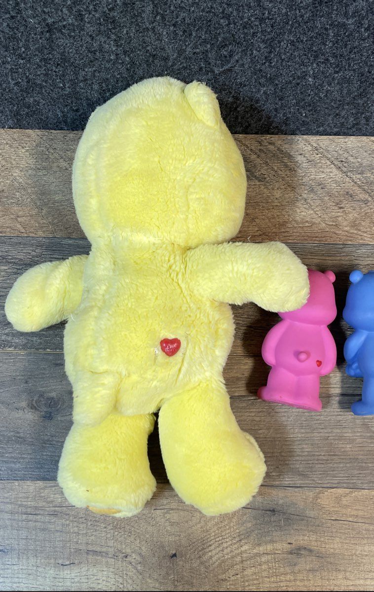 Care Bears Toy Lot Plush Figures Ornament 5 Pieces Funshine Grumpy Cheer Wish