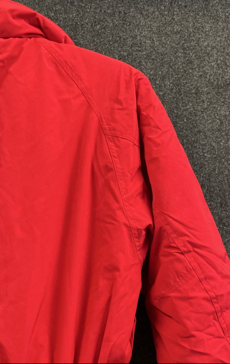 Vintage Y2K Eddie Bauer Women's Red Belted One Piece Ski Snow Suit Sz 10 Tall
