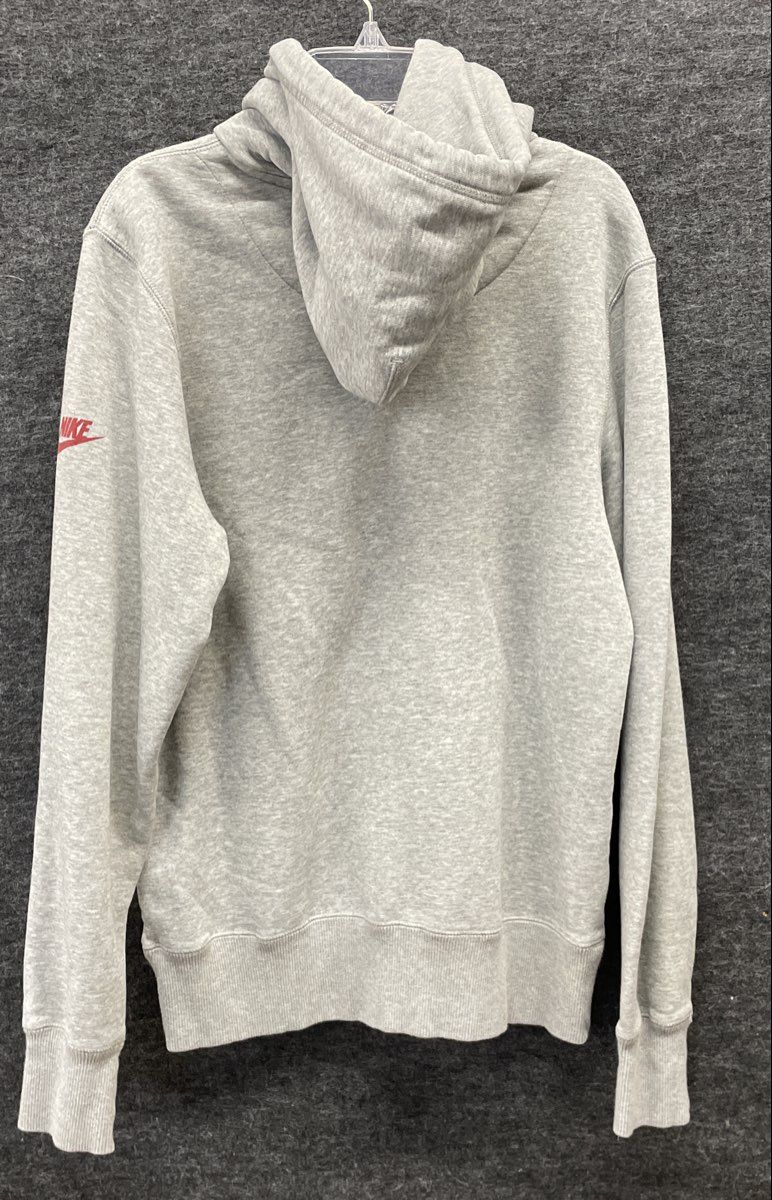 Nike Men's Washington Redskins Heather Gray Graphic Fleece Pullover Hoodie Sz S