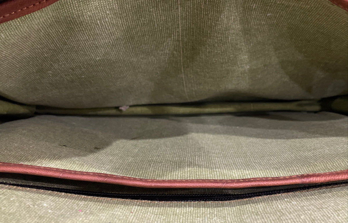 Brown Leather Messenger Bag Laptop Briefcase Satchel Adjustable Strap