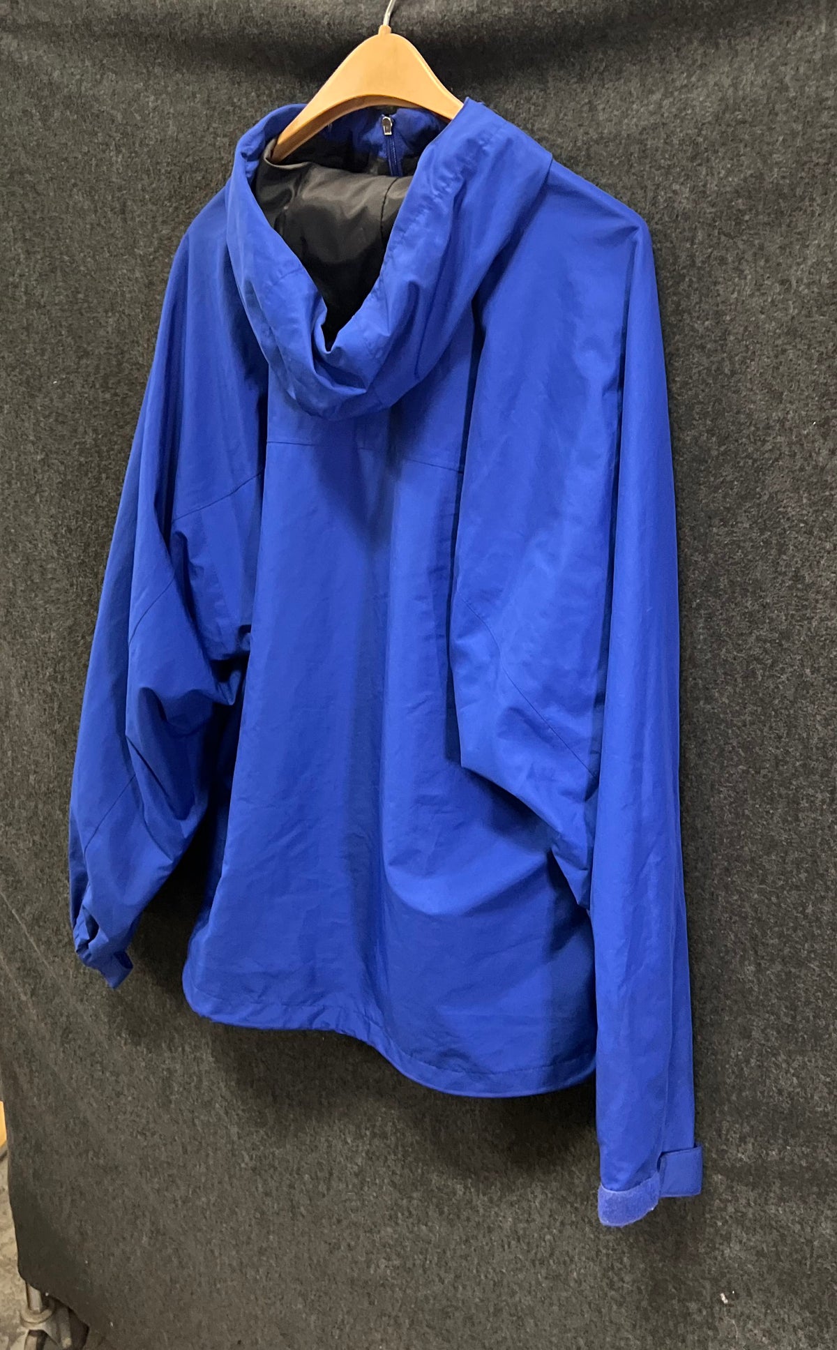 Frogg Toggs Men's Blue Rain Jacket Hooded Windbreaker Sz L