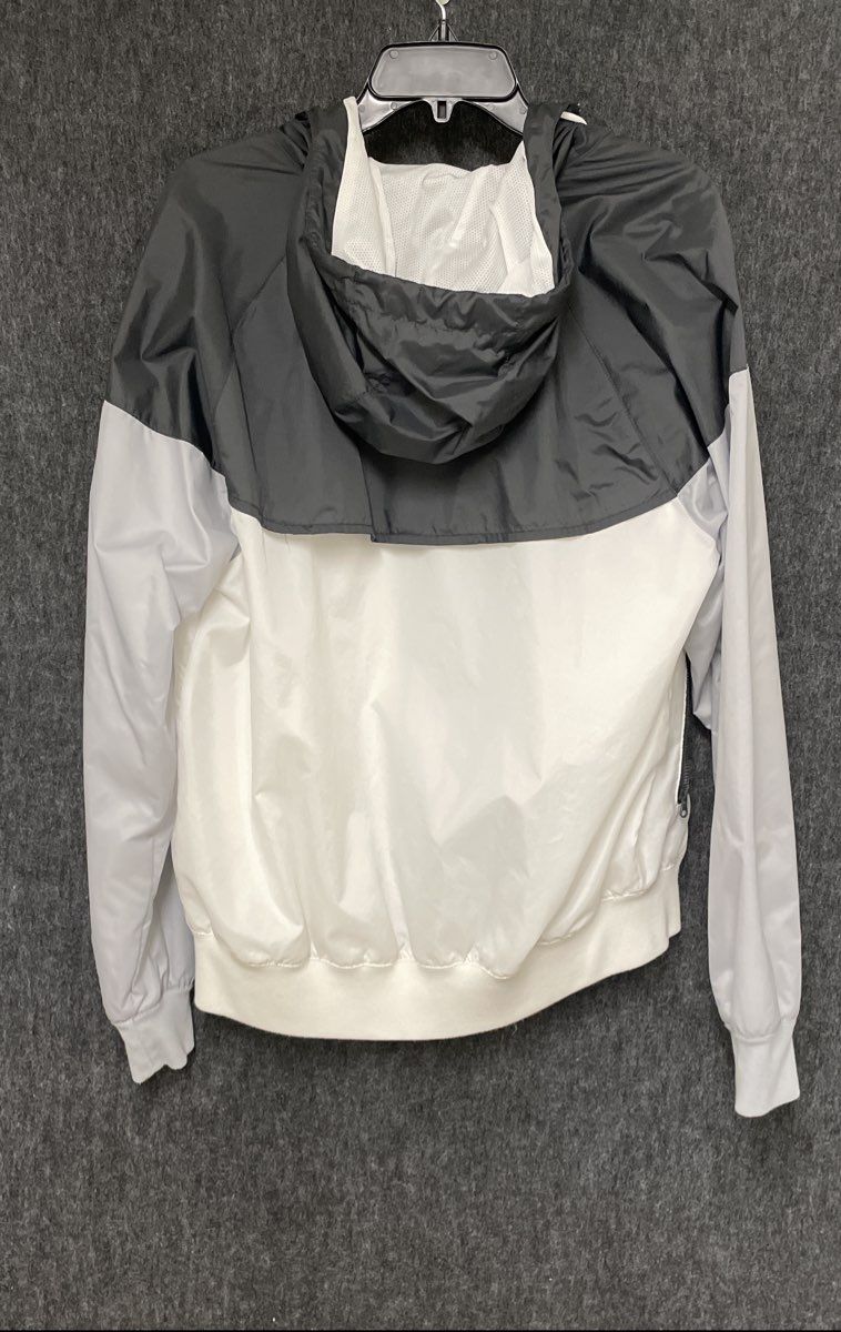 Nike Men's Windrunner Hooded Jacket Black White Gray The View Soccer Patch S