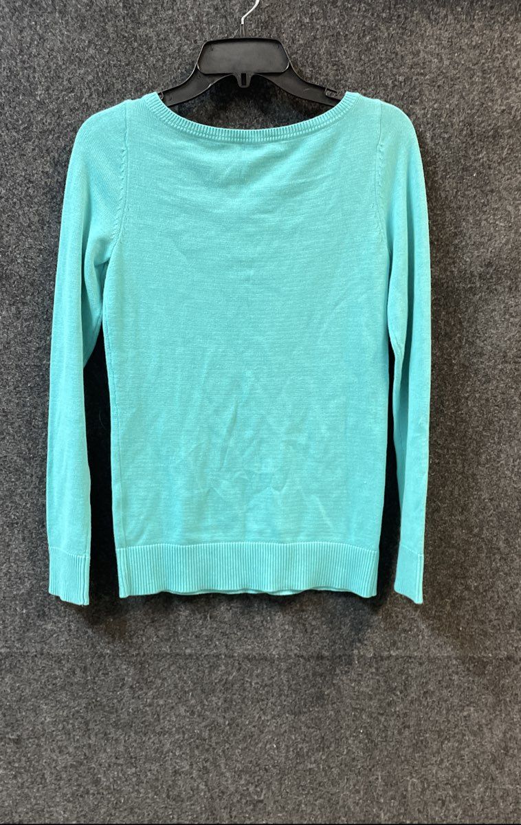 Lilly Pulitzer Women's Marielle Sweater Aqua How Long Til Summer NWT S