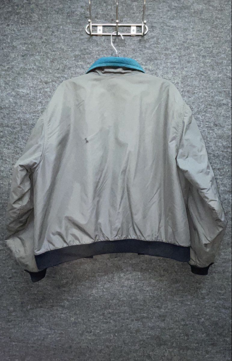 Vintage 90s L.L. Bean Men's Gray Fleece Lined Warm Up Jacket Full Zip XL