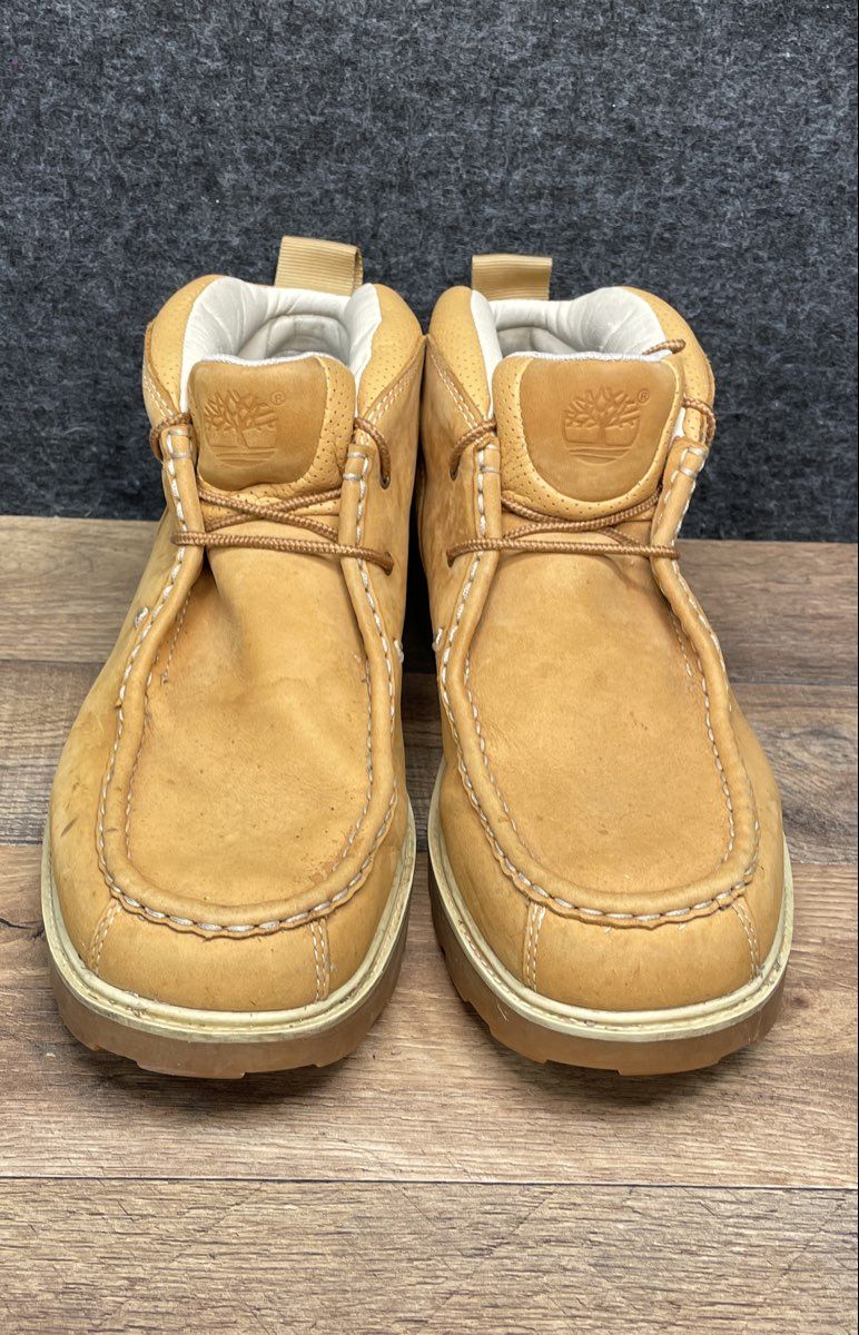 Timberland Newmarket 41053 Moc Toe Wheat Nubuck Chukka Boots Men's Size 12M