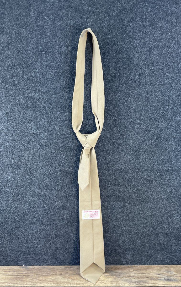 Vintage 80s Officers' Equipment Company Men's USMC Khaki Military Necktie