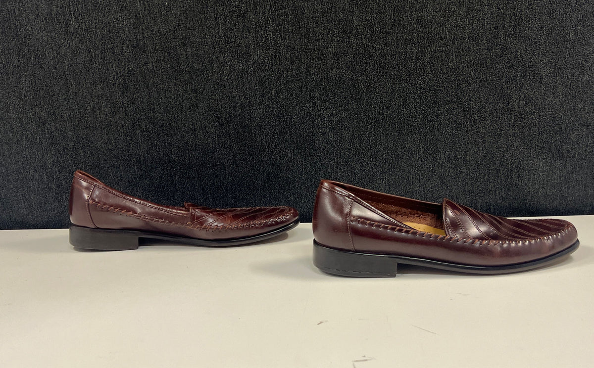 Giorgio Brutini Regal Brown Leather Slip-On Loafers Men's Size 10