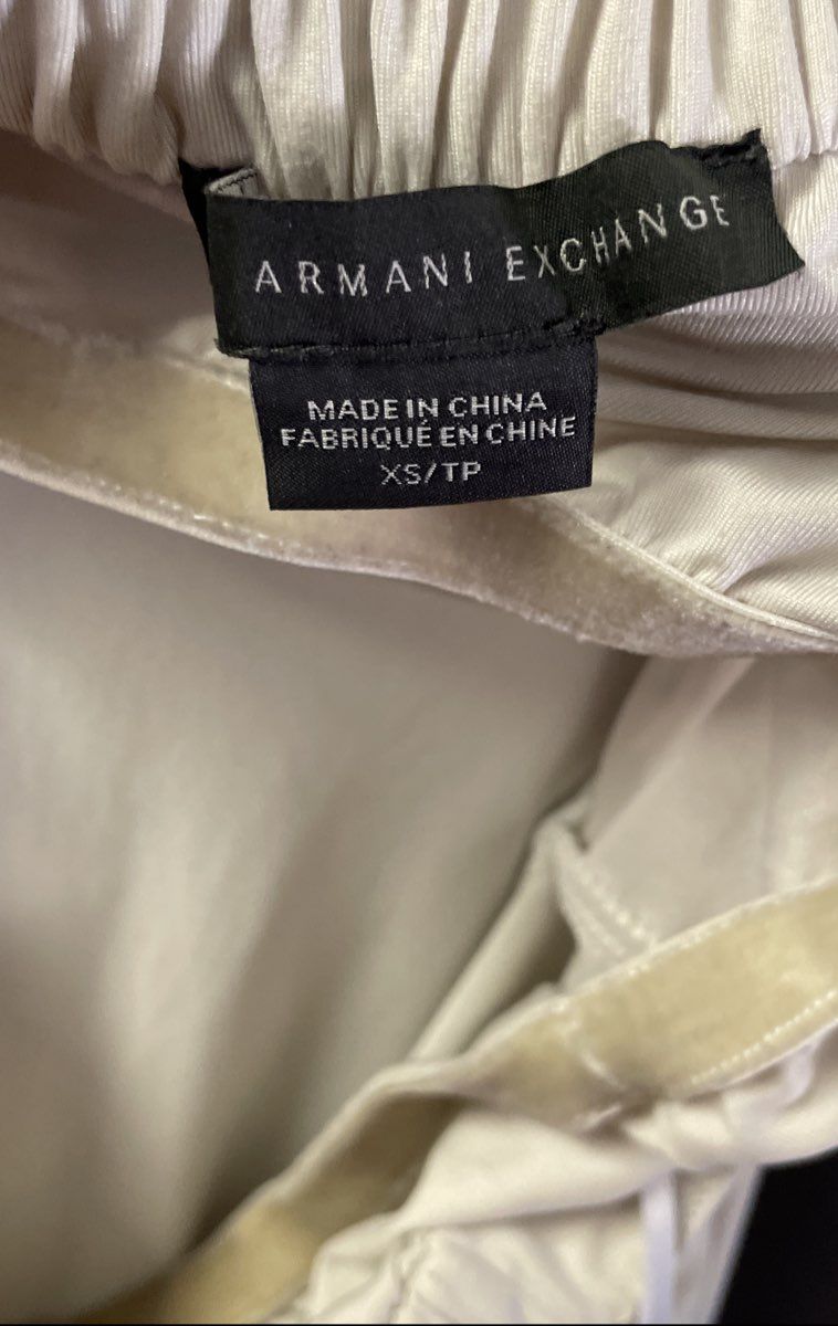 Armani Exchange Women's White Black Colorblock Strapless Tube Top Jumpsuit Sz XS