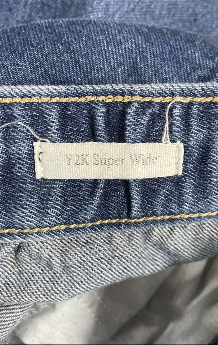 Cotton On Women's Blue Y2K Super Wide Leg Jeans Sz 32