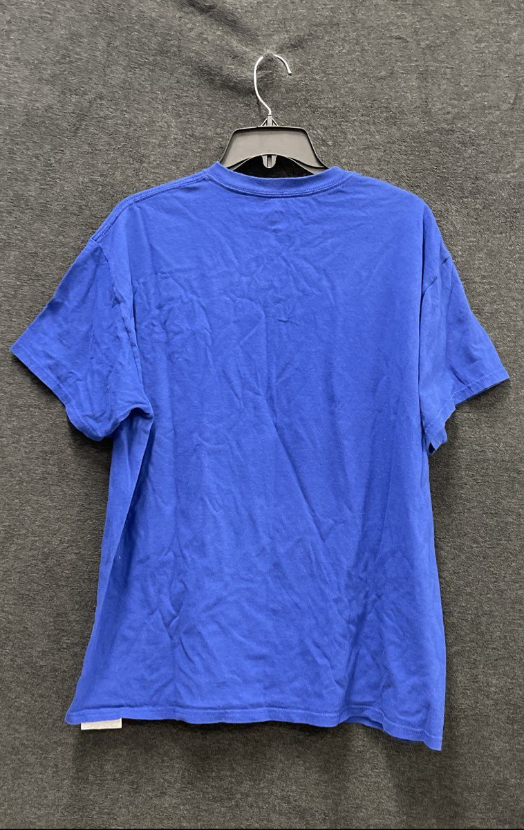 Majestic Men's Chicago Cubs Royal Blue 2016 NL Champions Raise The Flag Shirt L