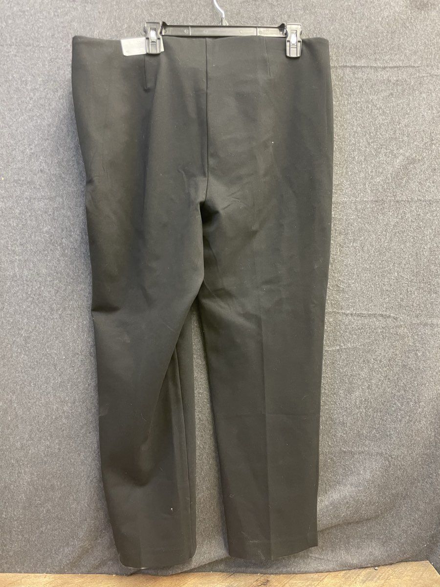 Chico's Women's Black So Slimming 360 Juliet Side Vent Ankle Pants Size 3R 16