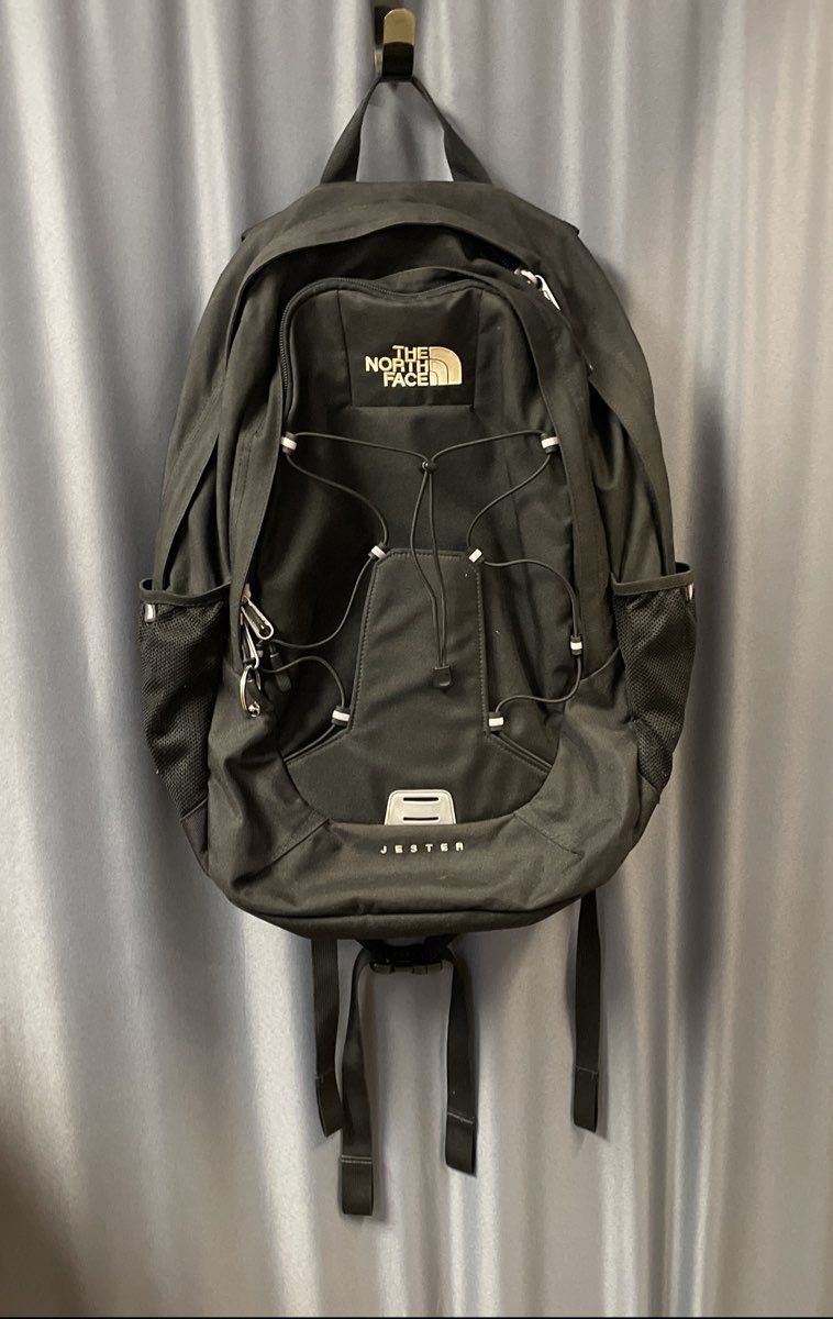 The North Face Black Jester Backpack Padded Laptop Sleeve Daypack