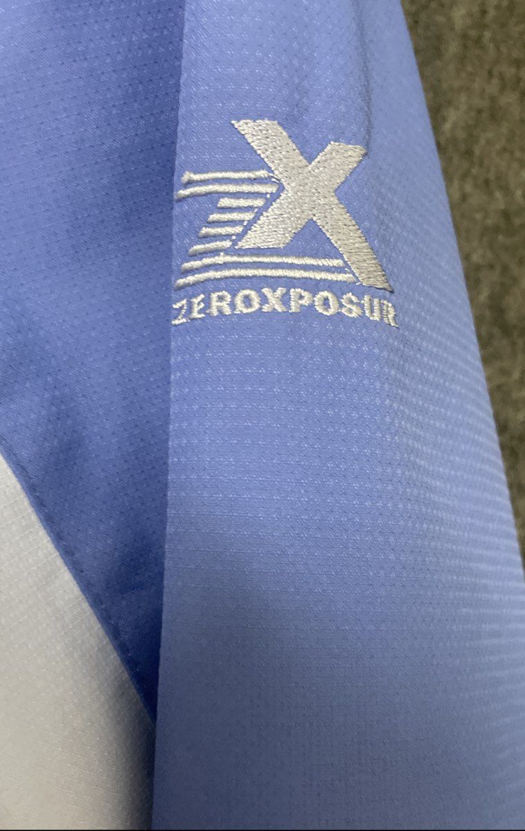 ZeroXposur Women's Blue White Colorblock Hooded Insulated Ski Jacket Sz L