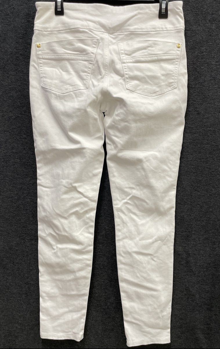 Rock & Republic Women's White Denim Rx Fever Midrise Legging Pull On Jeans