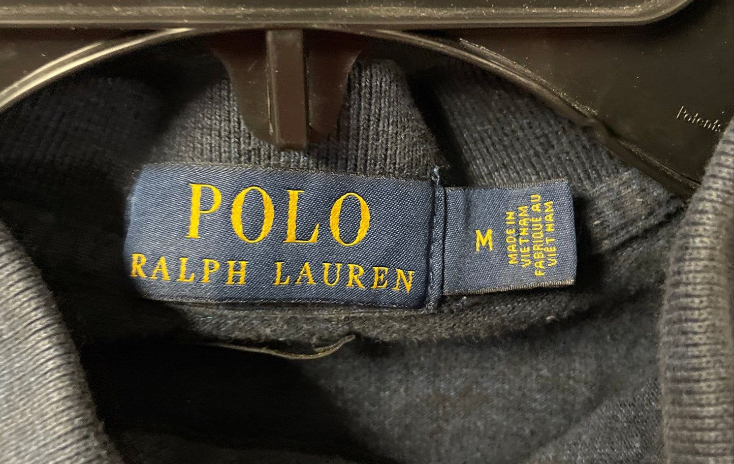 Polo Ralph Lauren Men's Navy Blue Heathered Cotton Short Sleeve Polo Shirt Sz M