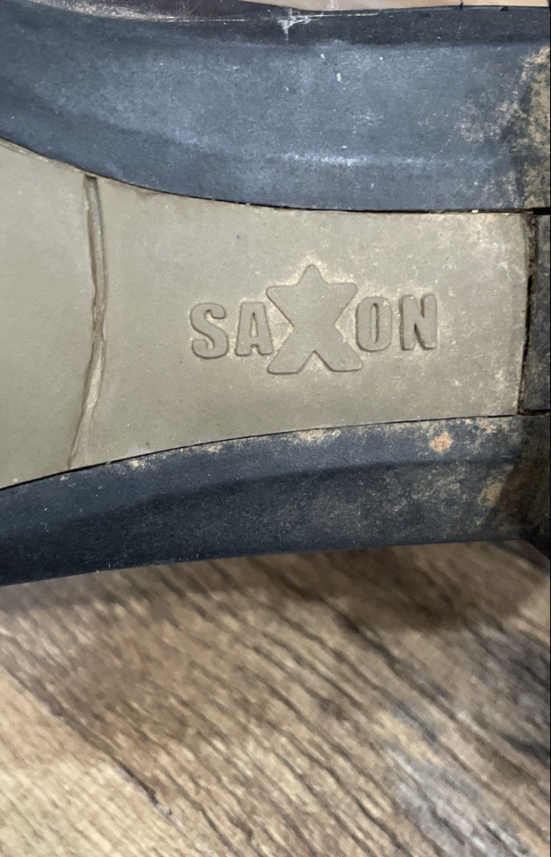 Saxon Syntovia Front Zip Brown Equestrian Paddock Boots Size 7.5
