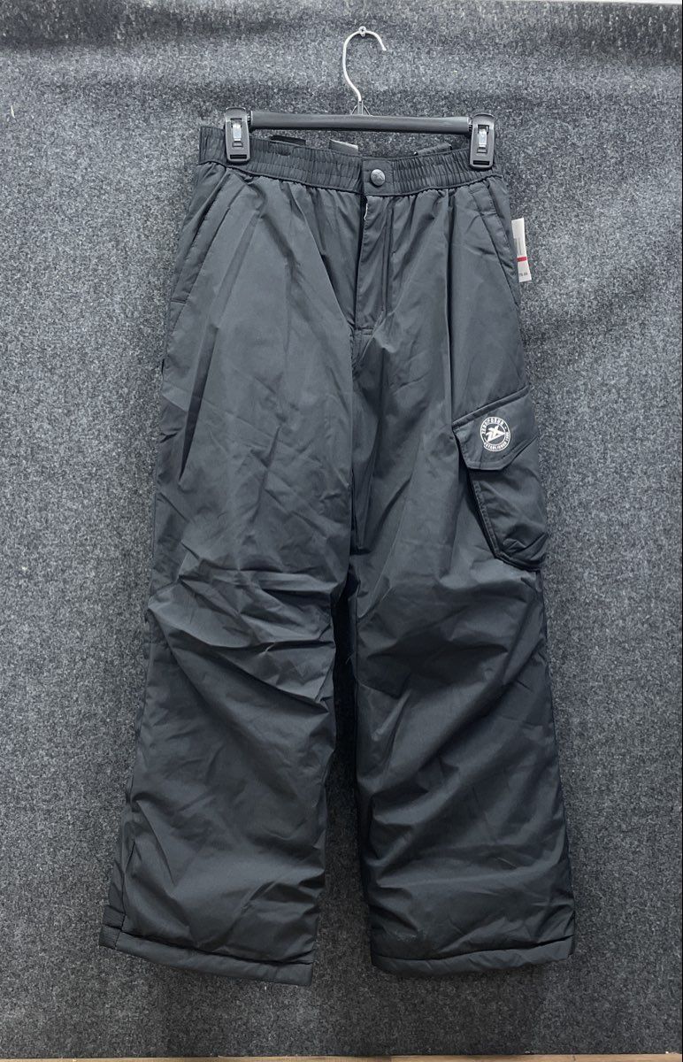 ZeroXposur Boys Black Snow Pants Insulated Suspenders Cargo Pocket NWT Sz 14/16