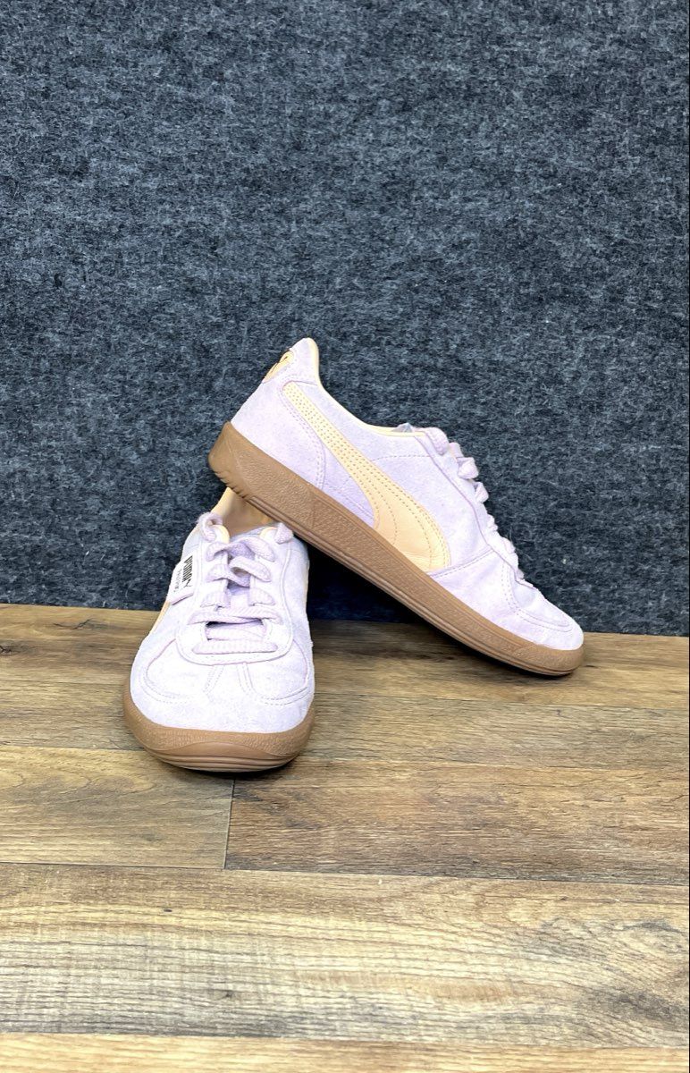 Puma Palermo Pink Delight Peach Gum Women's Suede Sneakers Size 8