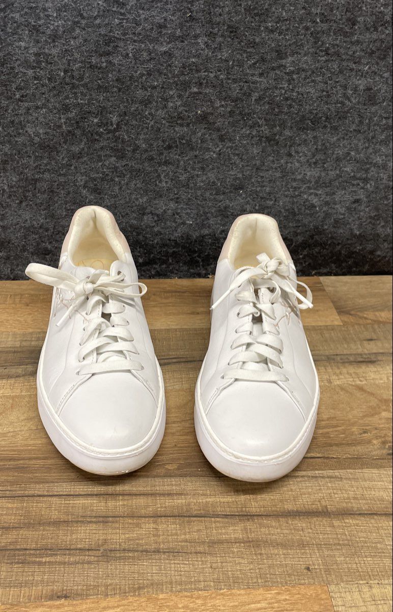 Cole Haan GrandPro Rally Court White Floral Embroidered Sneakers Size 9.5
