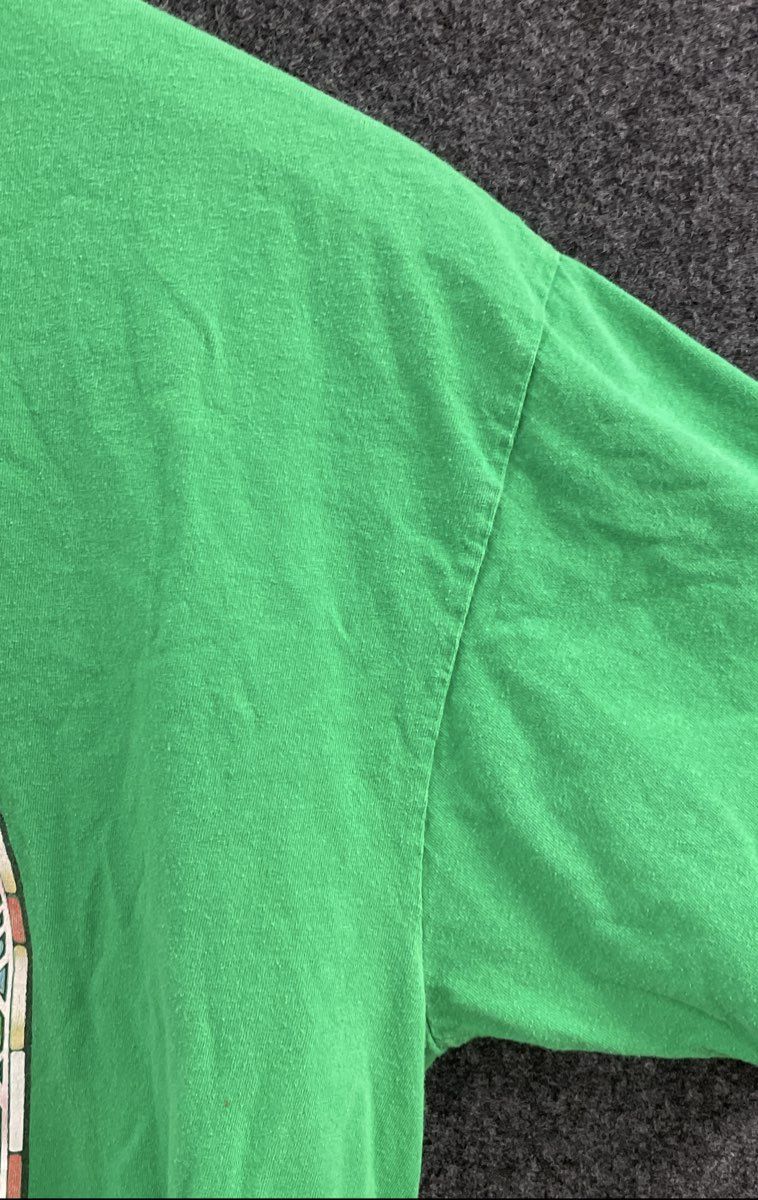 Nintendo Legend of Zelda Men's Green Wind Waker HD Stained Glass T-Shirt Sz L