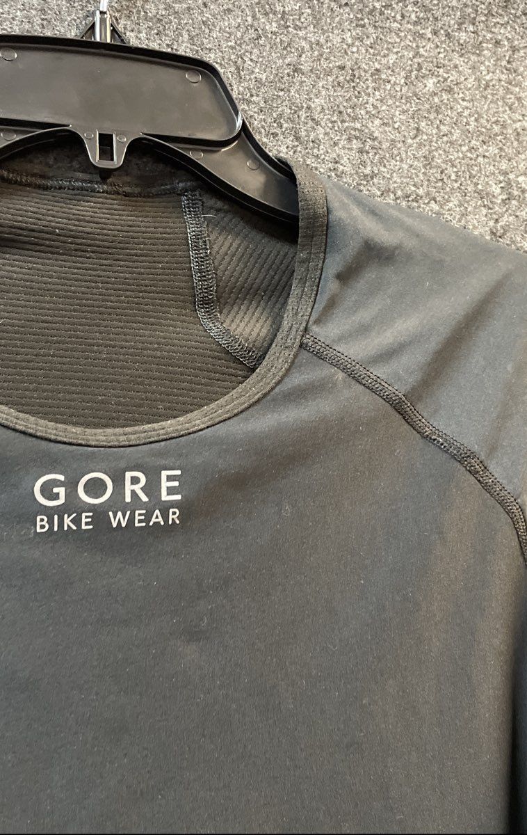 Gore Bike Wear Men's Black Windstopper Cycling Base Layer Shirt Size XXL