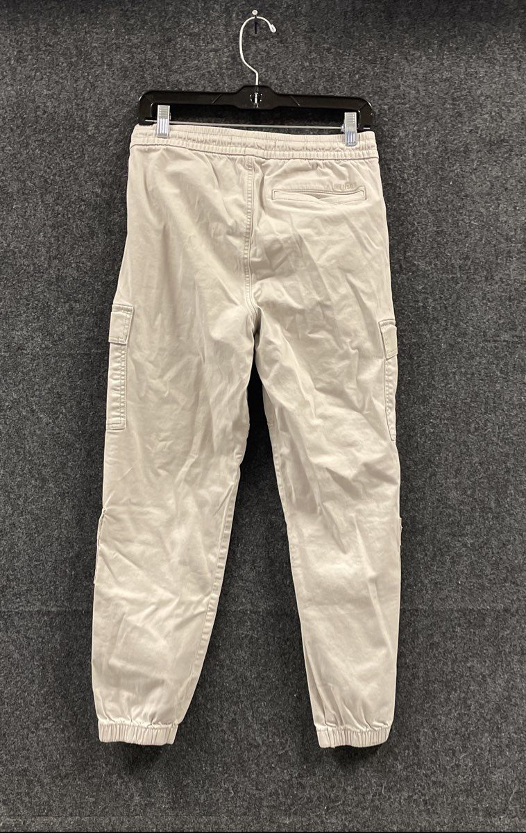 Hollister Men's Beige Cargo Jogger Pants Elastic Waist Cotton Stretch Sz S