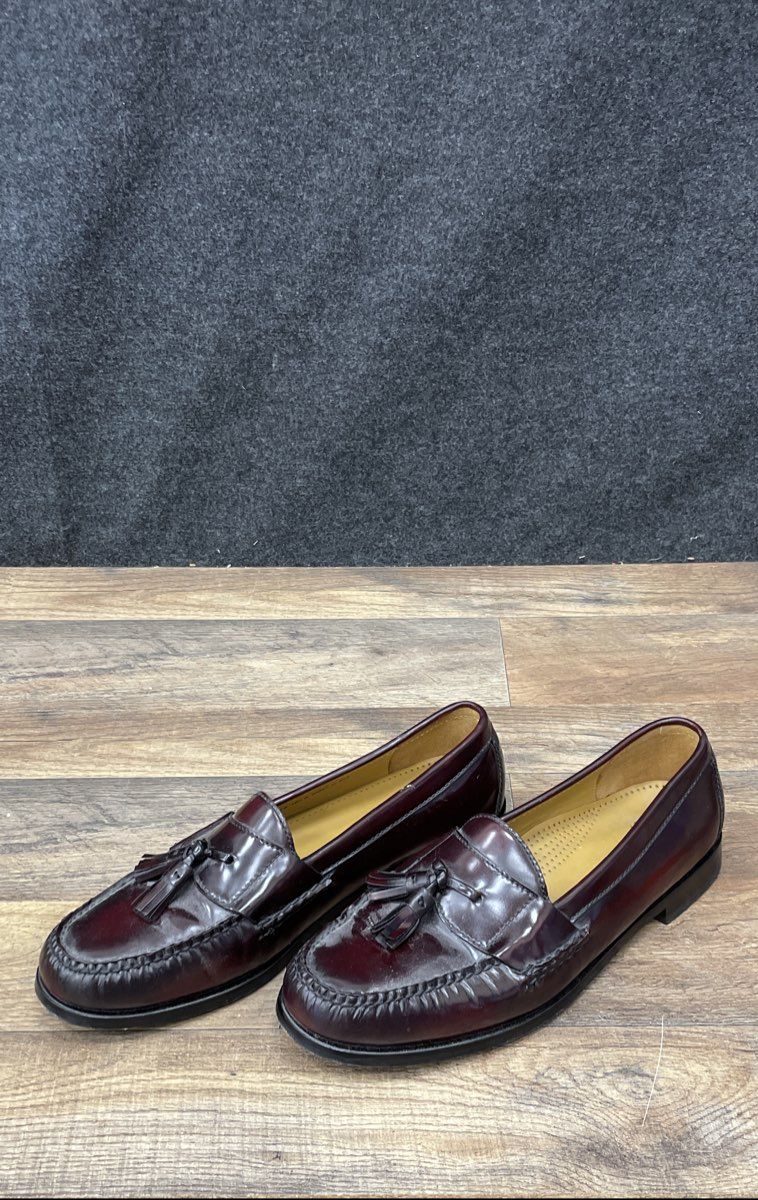 Cole Haan Pinch Tassel Burgundy Leather Loafers Men's Size 10