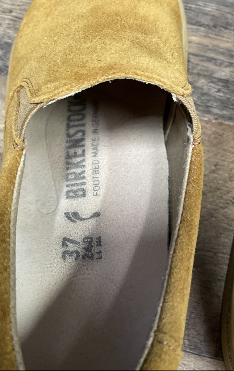 Birkenstock Oswego Mink Suede Slip-On Sneakers Women's Size 6 EU 37 Narrow