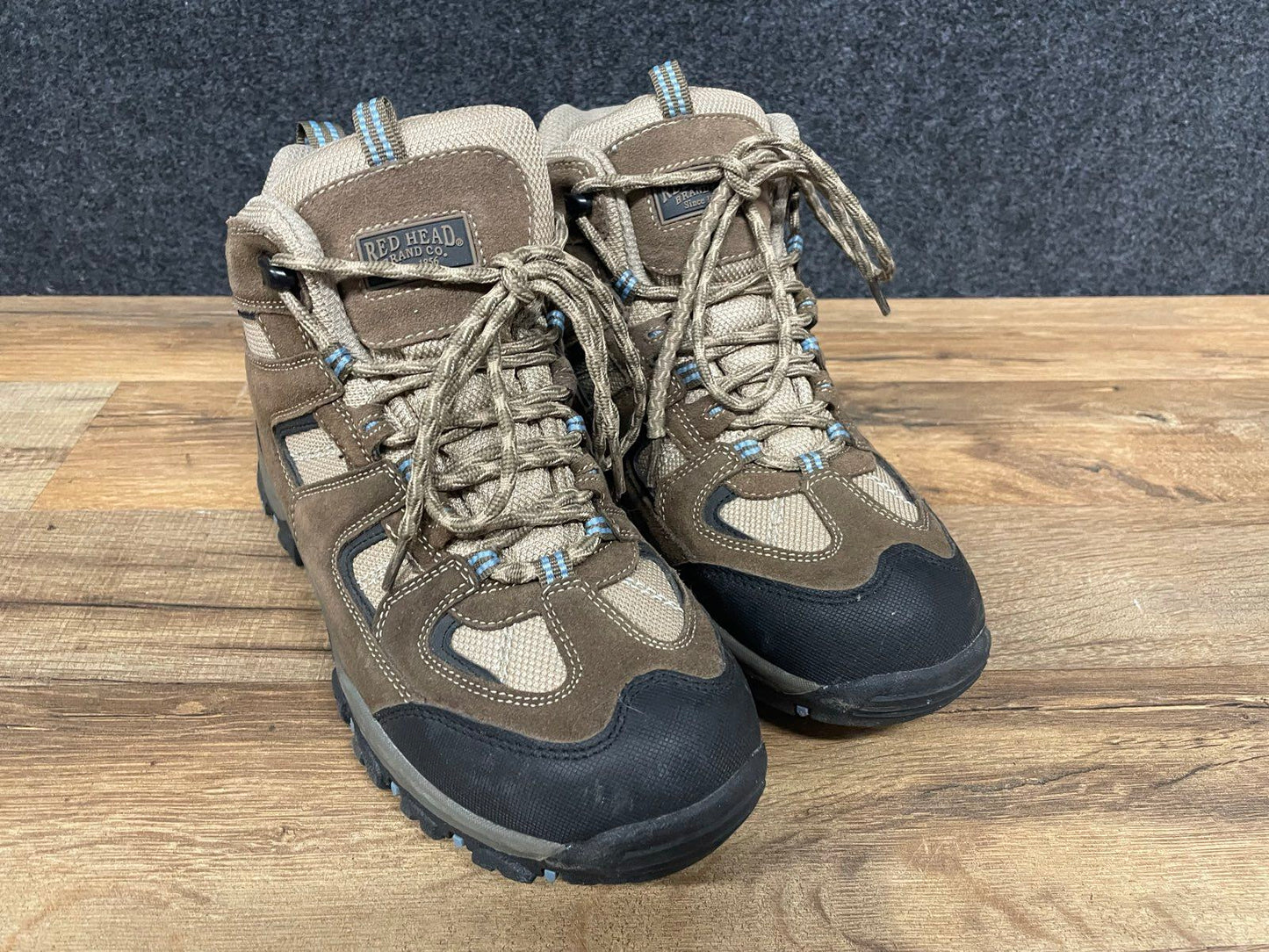 RedHead Skyline Waterproof Brown Leather Hiking Boots Women's Size 9