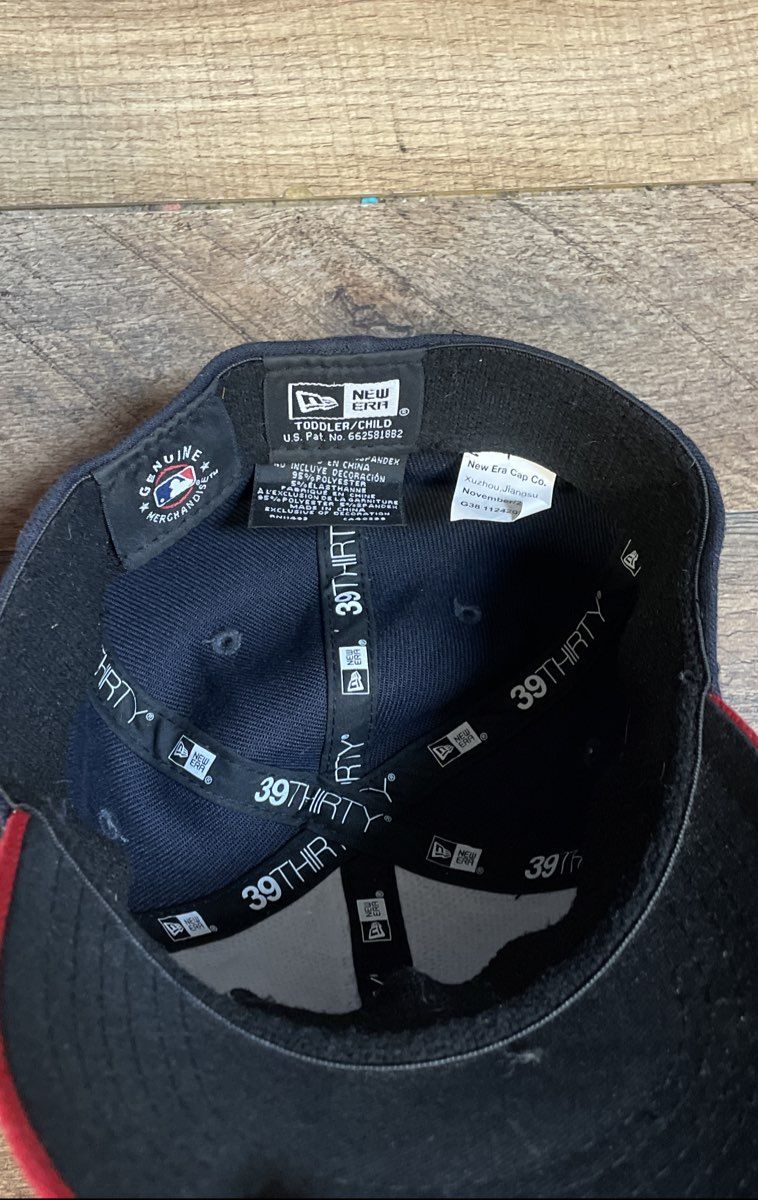 New Era Washington Nationals Toddler 39THIRTY MLB Hat Cap Lot of 2 Red Navy