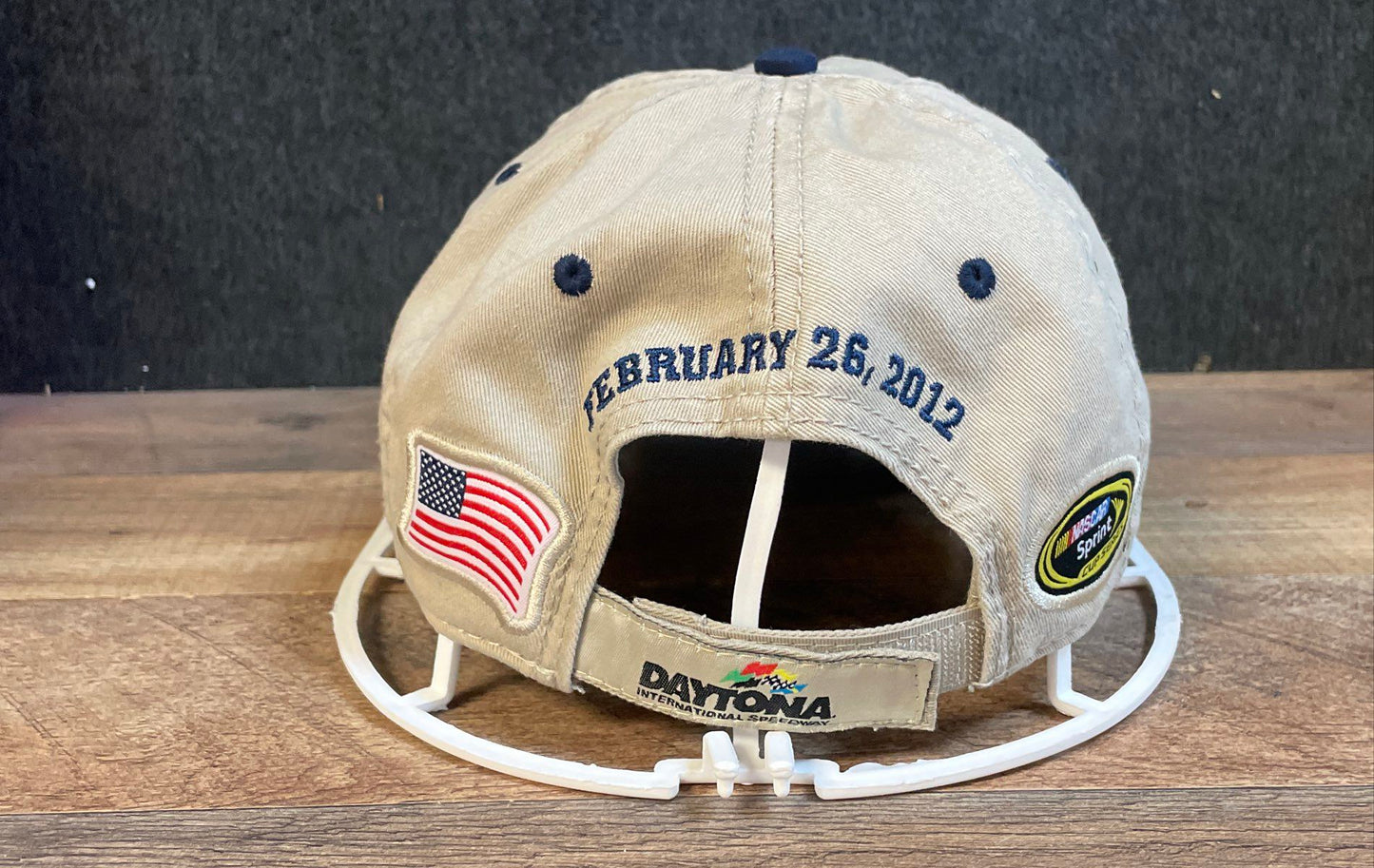 NASCAR Daytona 500 Hat 54th Annual 2012 Beige Adjustable Racing Baseball Cap