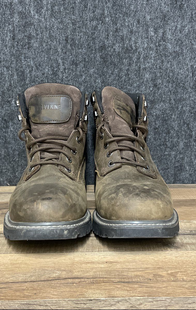 Wolverine Floorhand Waterproof Dark Brown Leather Work Boots Men's Size 11.5