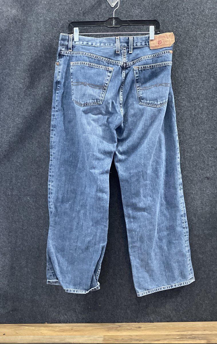 Vintage 90s Lucky Brand Women's Blue Dungarees Jeans Made in USA Sz 34