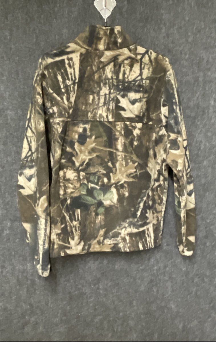 Columbia Men's Full-Zip Fleece Jacket Realtree Camo Brown Green Outdoor Size L