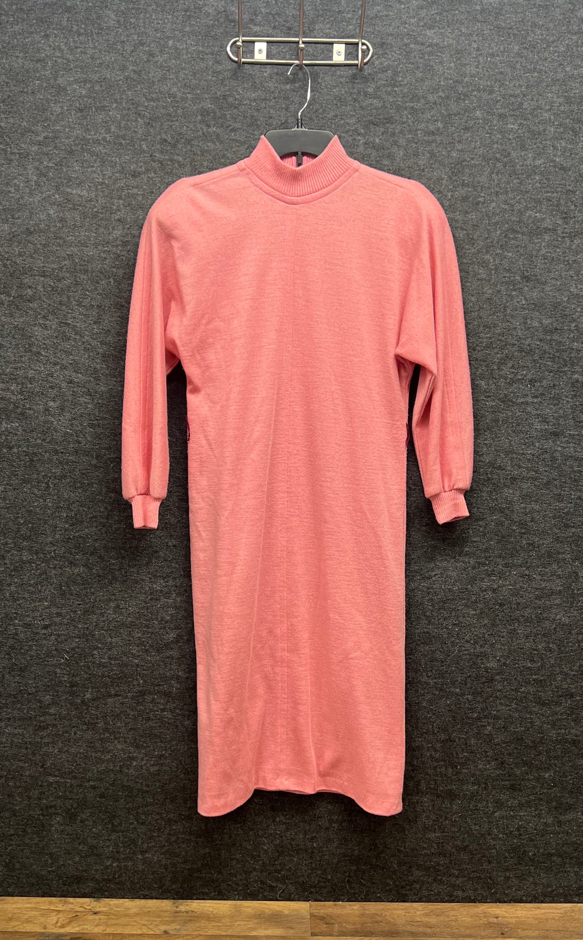 Henry Lee Women's Vintage 80s Pink Mock Neck Maxi Dress Petites Size 10