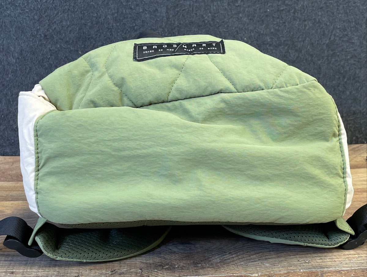 BAGSMART Sage Green Quilted Laptop Backpack Travel School Bag Large