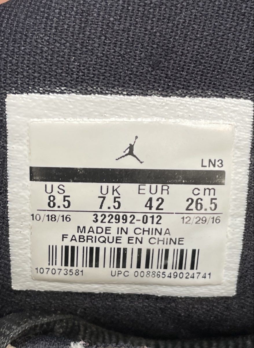 Nike Air Jordan 6 Rings White Black Gym Red Basketball Shoes Size 8.5