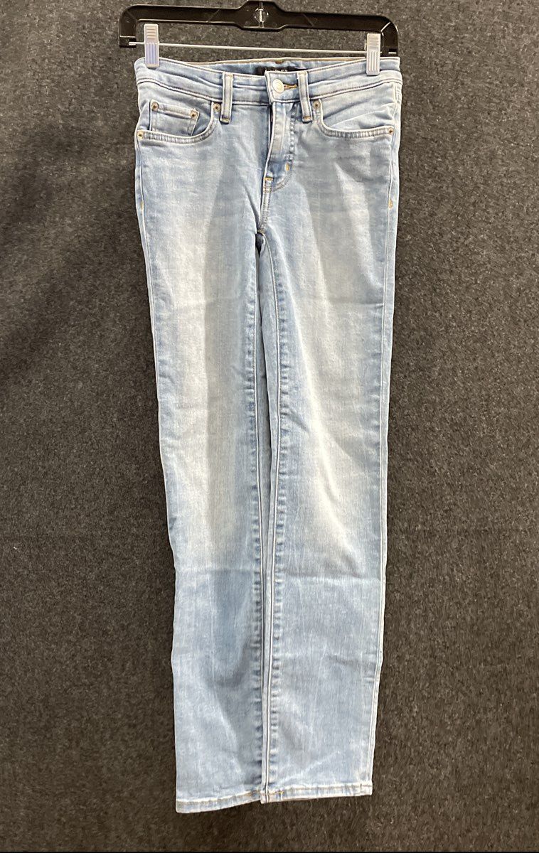 Ralph Lauren Women's Light Blue Stretch Straight Leg Jeans Size 0