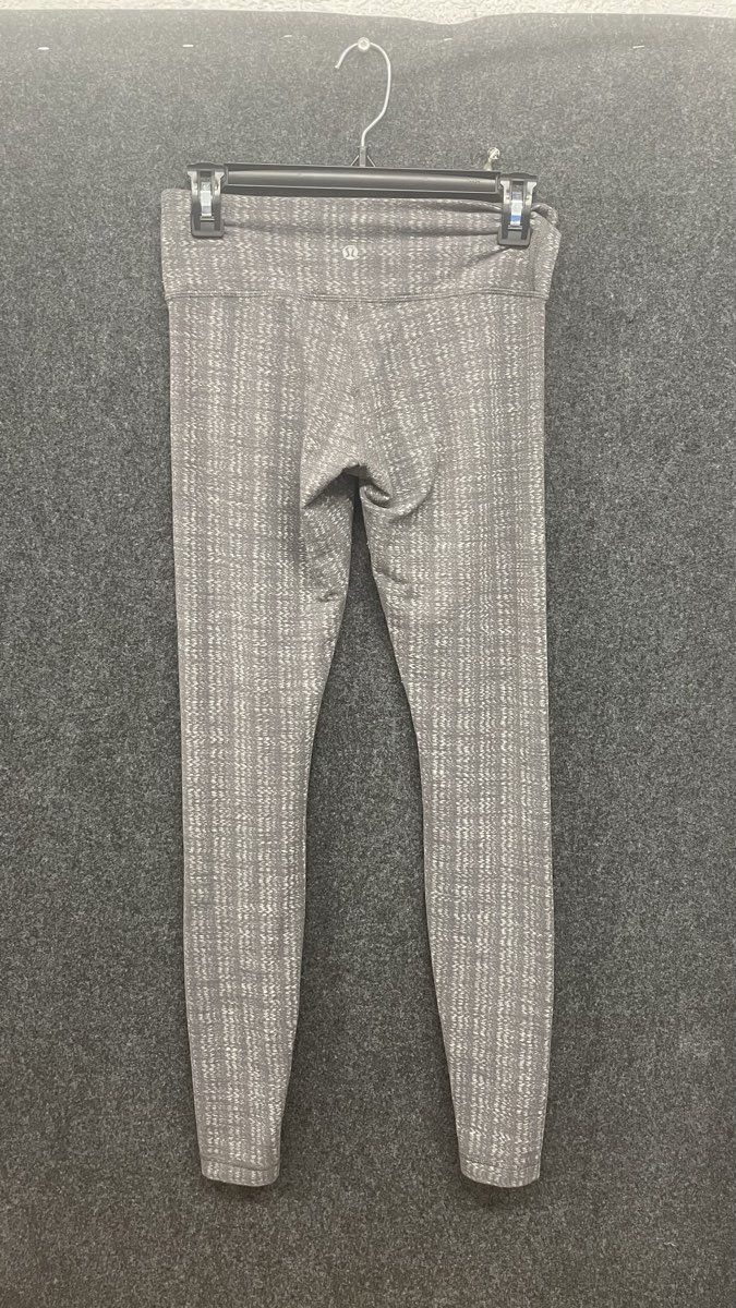 Lululemon Women's Gray White Space Dye Wunder Under High Rise Leggings Sz 6