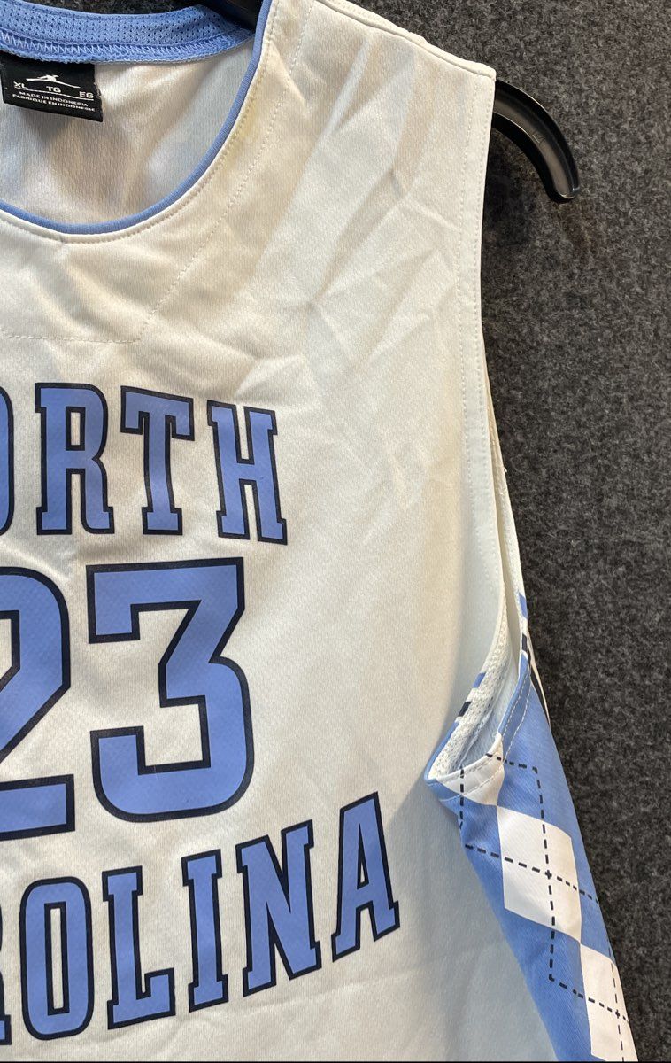 Jordan Kids North Carolina Tar Heels #23 Michael Jordan White Jersey Sz XL